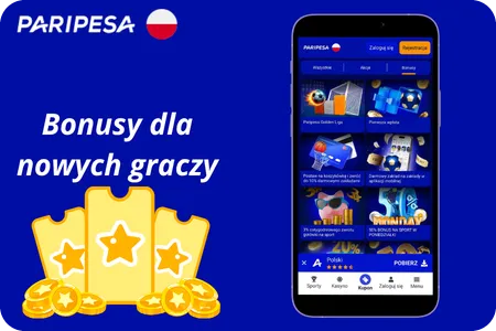 Paripesa bonusy oferuje  dla nowych graczy
