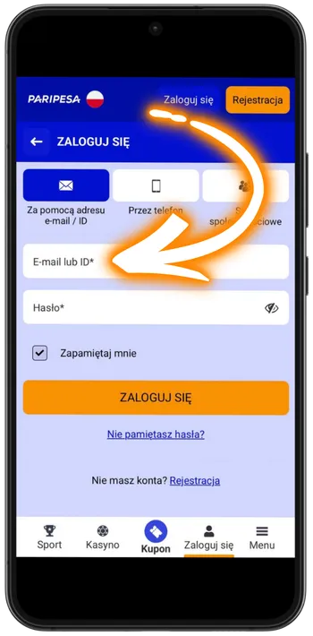 Paripesa Casino Wpisz e-mail lub numer telefonu