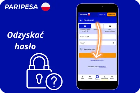 Paripesa Casino odzyskać hasło