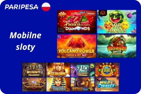 Paripesa Mobilne sloty z wysokim RTP i bonusami