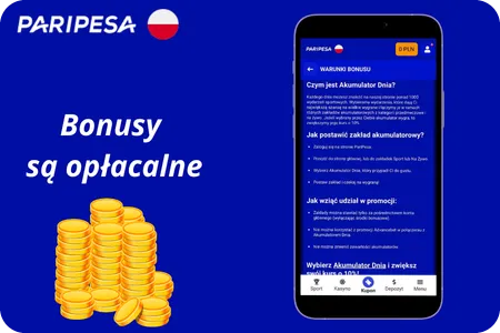 Paripesa bonusy  są opłacalne